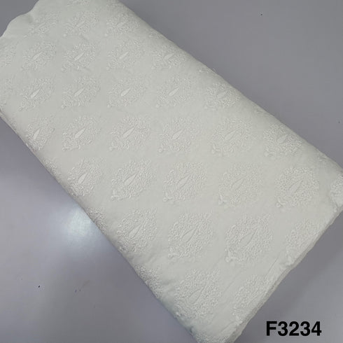 chikankari Cotton Fabric-F3234